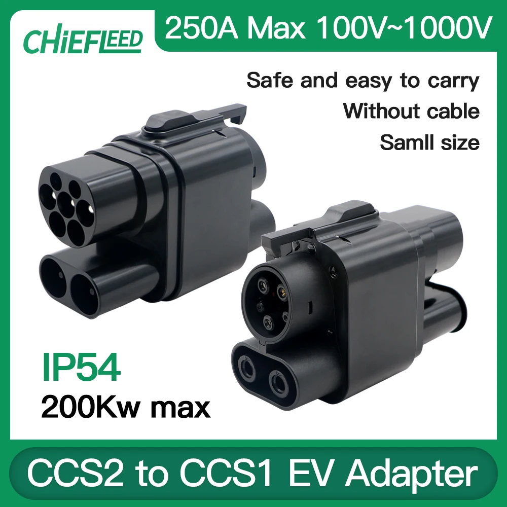 Spocket Dropship Chiefeed CCS2 To CCS1 DC EV Adaptor 250A Fast