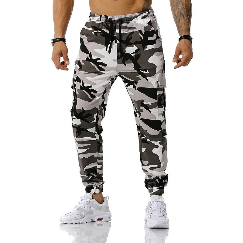 Autumn Spring Camouflage Joggers Pants Men Cargo Pants Multi-pocket Sweatpant Men Hip Hop Casual Trousers Joggers Male XXXL