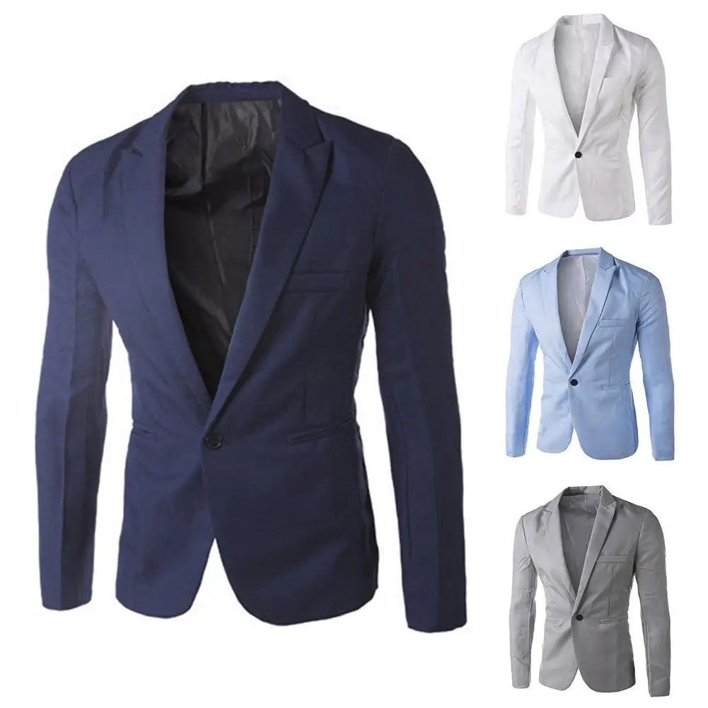 Autumn Men's Blazer Suit 8 colors male Blazer Suits business Jackets Coat Fashionable white/black/grey M-3XXXL