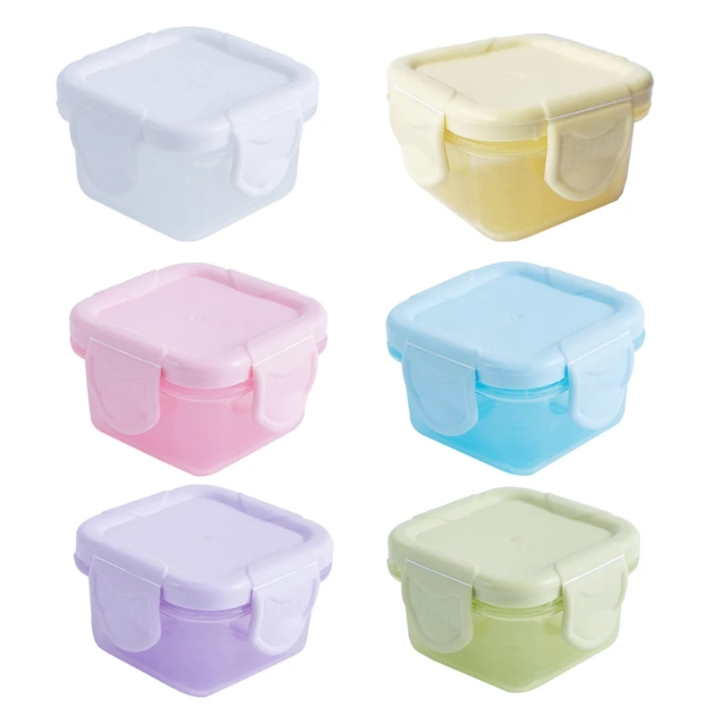 4 Pcs/Set 60ml Baby Milk Powder Food Container Infant Feeding Storage Portable Food Freezer Fresh Cup