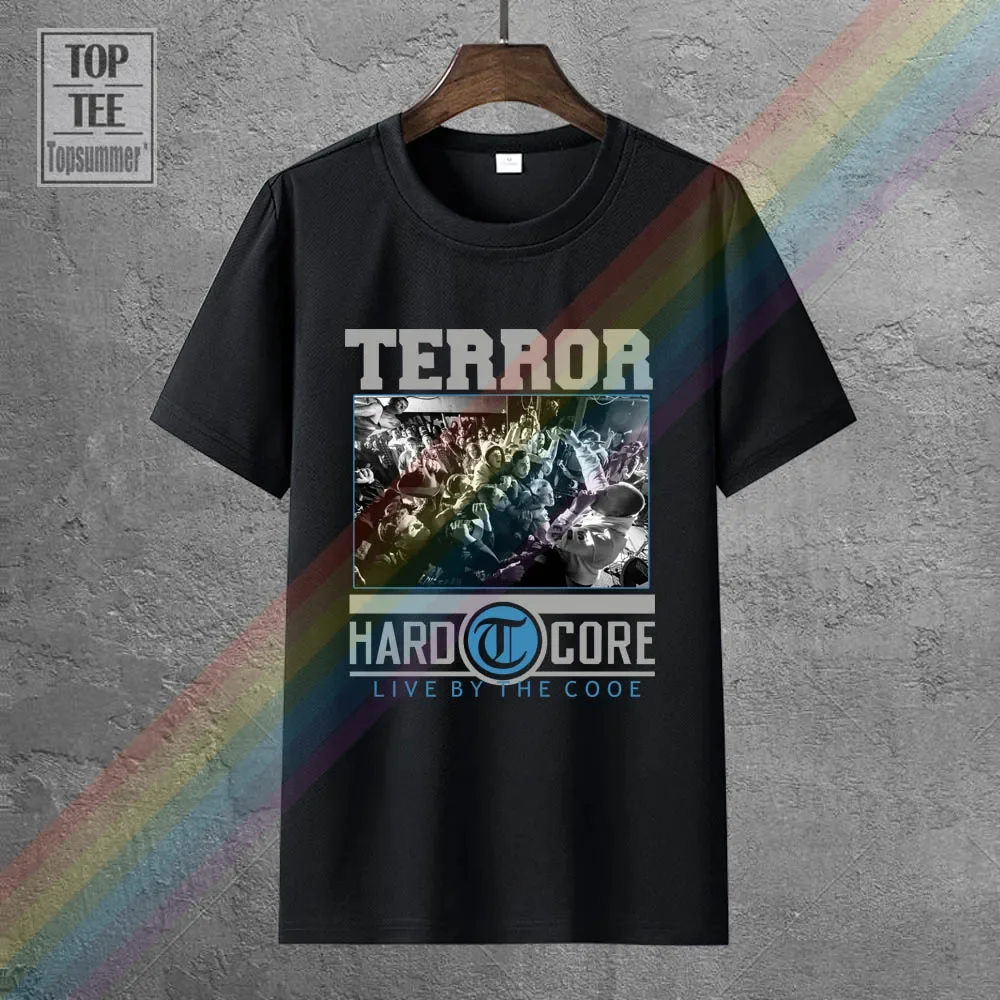 Victory Records Terror Band Hardcore Photo Logo T Shirt Printed T Shirt Pure Cotton Men