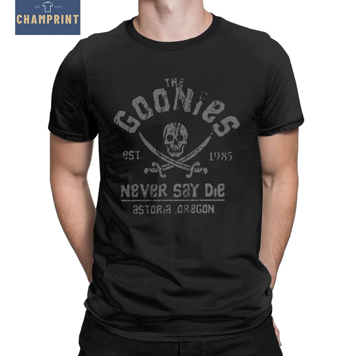 Men The Goonies Never Say Die T Shirt Cotton Clothing Funny Short Sleeve Crew Neck Tees Adult T-Shirts