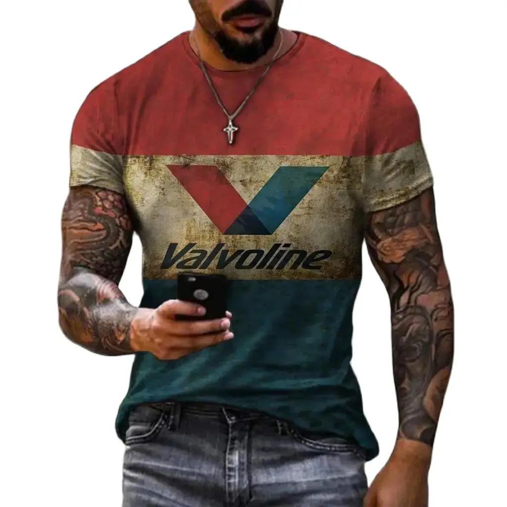 Summer New Graphic Casual Short Sleeved T Shirt For Men Oversized Streetwear 3D Digital Printing Large Size Top Tees For Male