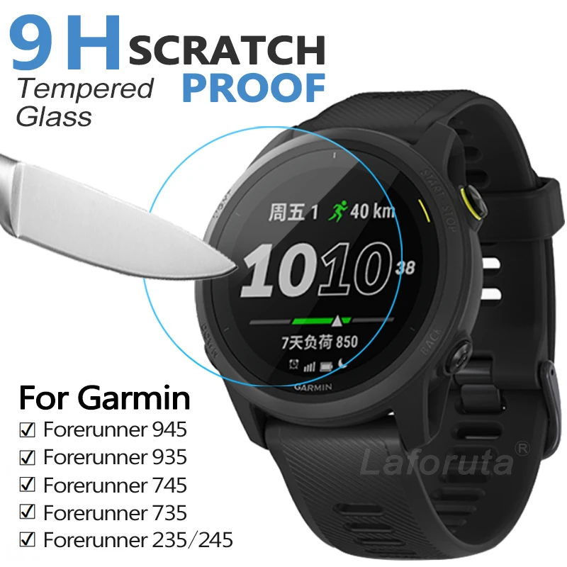 9H Premium Tempered Glass For Garmin Forerunner 745 735 935 945 Screen Protector Explosion-Proof Film for Forerunner 235 245 645