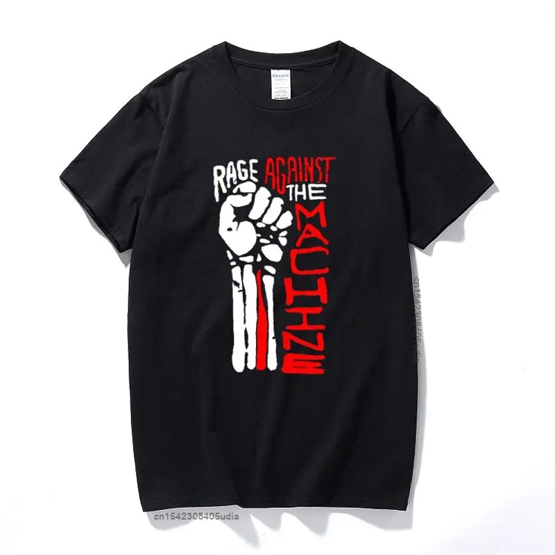 New Fashion Mens Tshirt Rage Against The Machine T Shirt For Men Cotton Casual Short Sleeve T-Shirt Tops Tee Homme