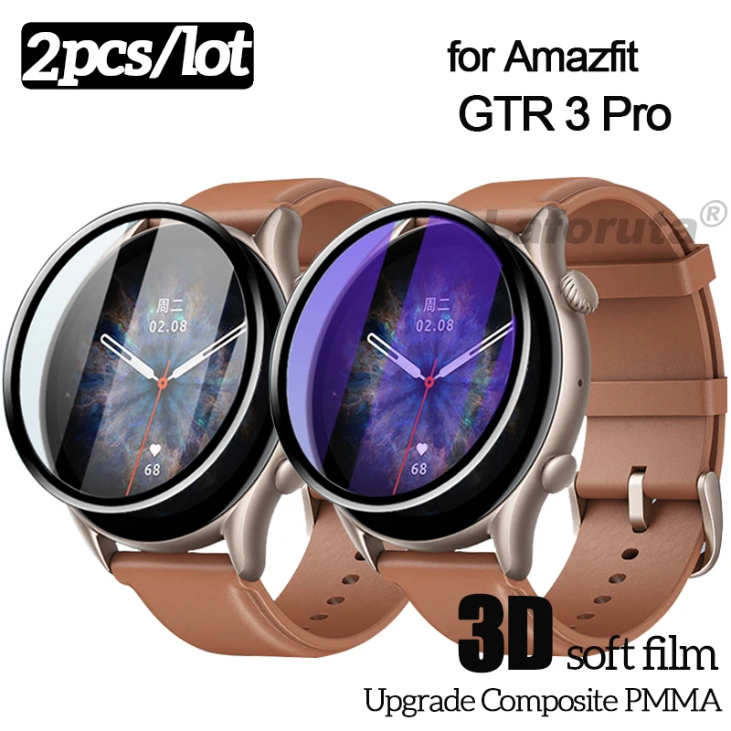 Full Cover Screen Protector for Amazfit GTR 3 Pro 3D Curved Ultra-thin HD Protective Film for Xiaomi Amazfit GTR3 GTS3 Not Glass