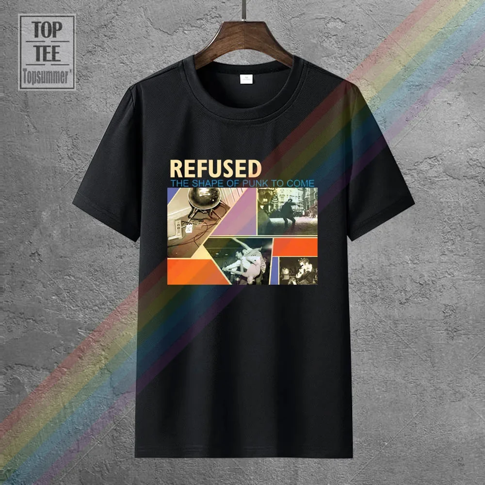 Cool T Shirts For Sale Men'S Refused Band Shape Of Punk To Come Slim Crew Neck 100% Cotton Short Sleeve Tee