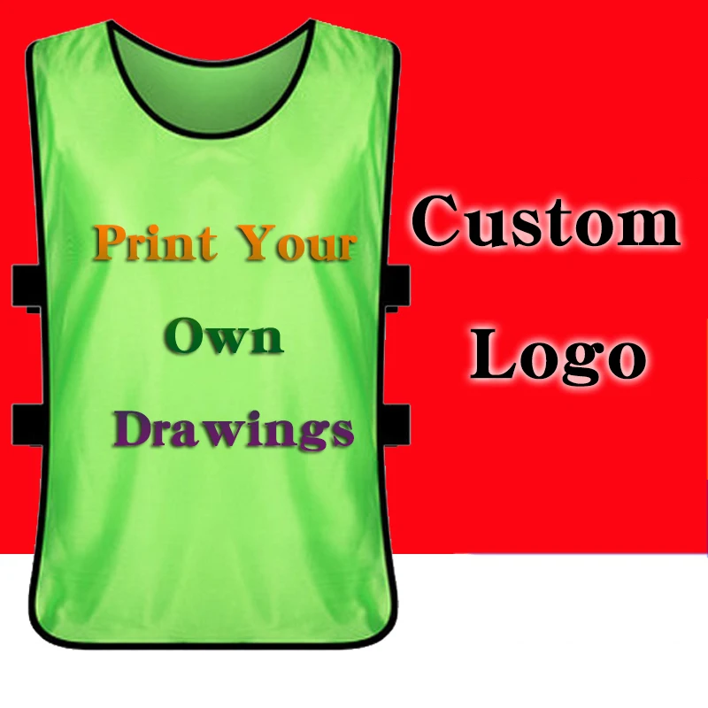 Custom Logo Printing Pattern Vest With Your Print Group Activity Clothing Basketball Football Training Children advertisement