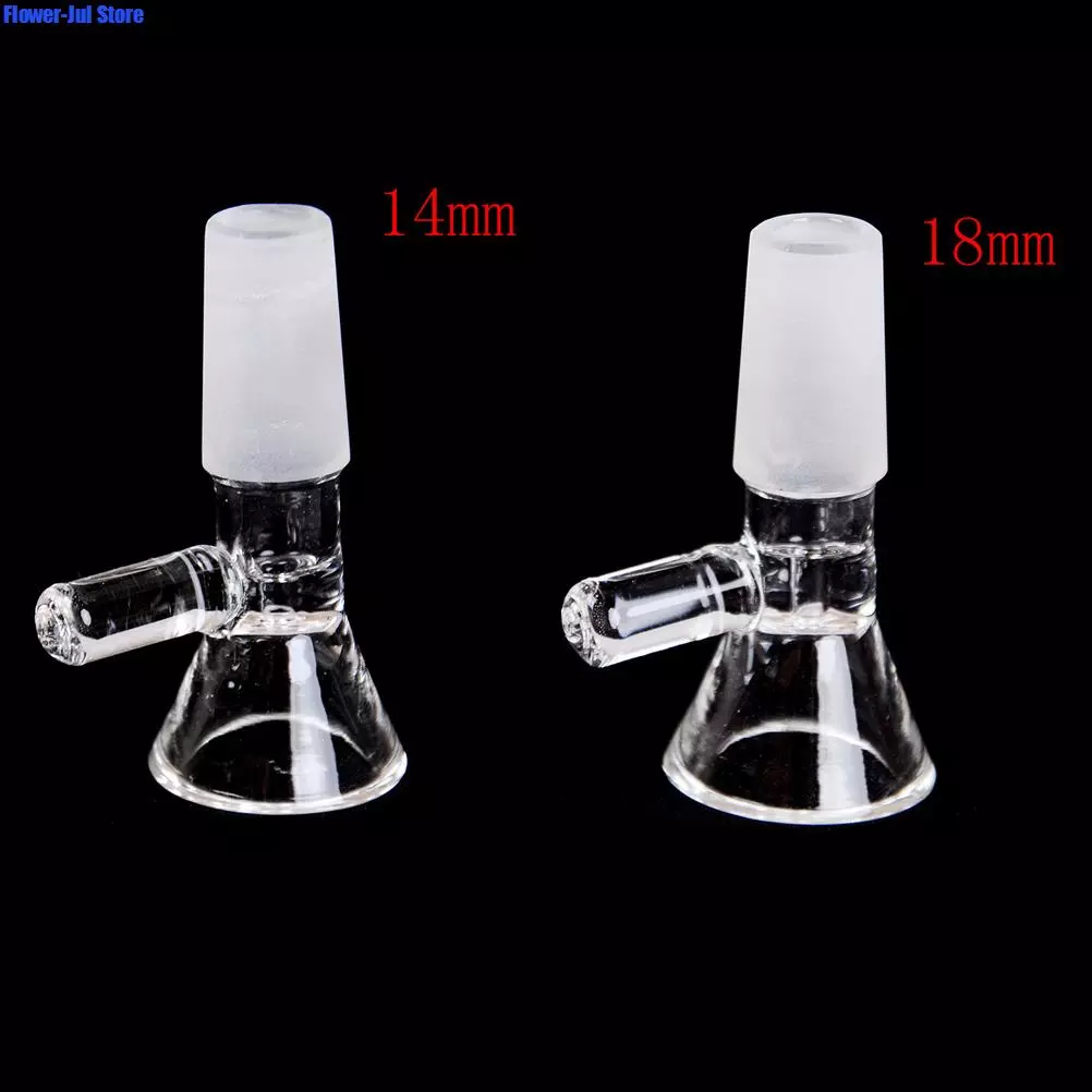 Main 14/18mm School Laboratory Glassware Borosilicate Glass Joint Clear Slide Male Glass Bowl with Handle Funnel Type Bowl Chemistry image