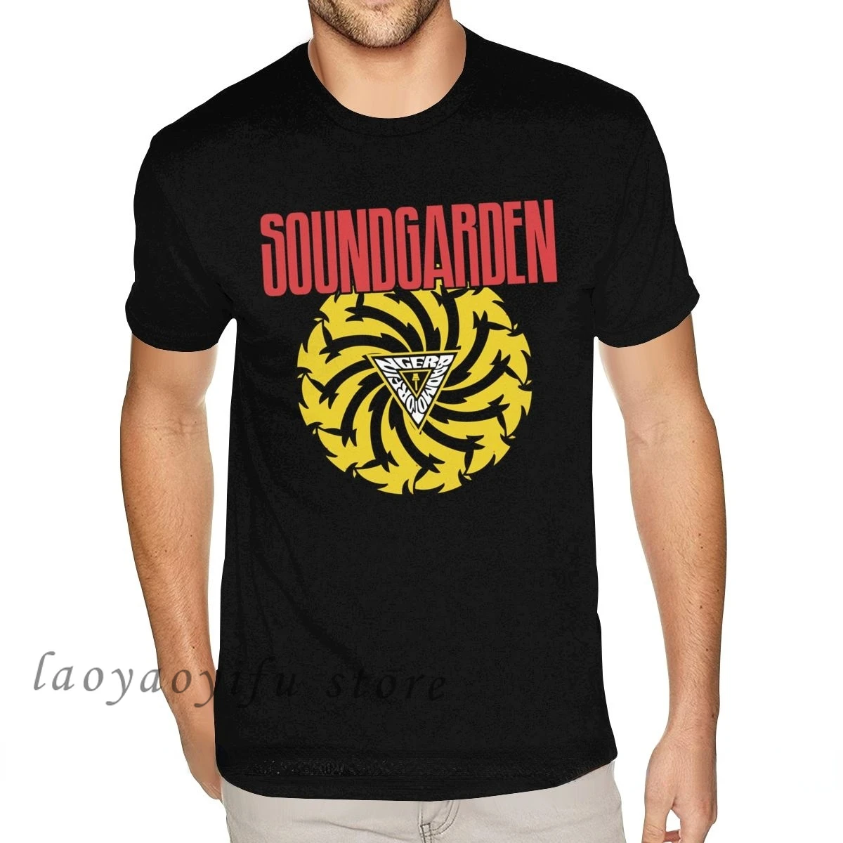 Men 80S Retro T Shirt Soundgarden American Rock Band Graphic Tshirts Homme Casual Oversized Short Sleeves Tees Roupas Masculinas