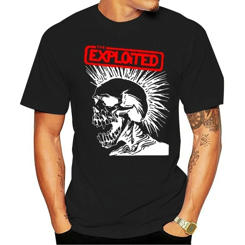 New The Exploited Maggie T Shirt Men Gothic Trend Tshirt Male Oversized Tops Harajuku Punk Clothes Men Clothing Ropa Hombre