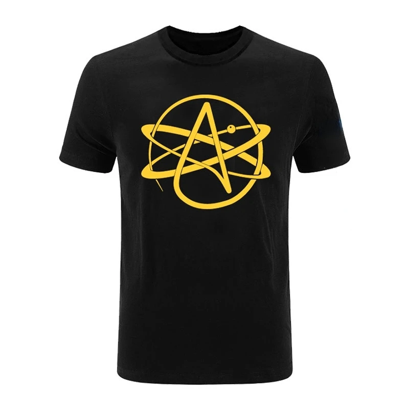 Funny Tshirt Atheist Symbol Men T Shirt FSM Pastafarian Religion Graphic Tshirts Unisex Leisure Loose Tee Ropa Hombre Camisetas