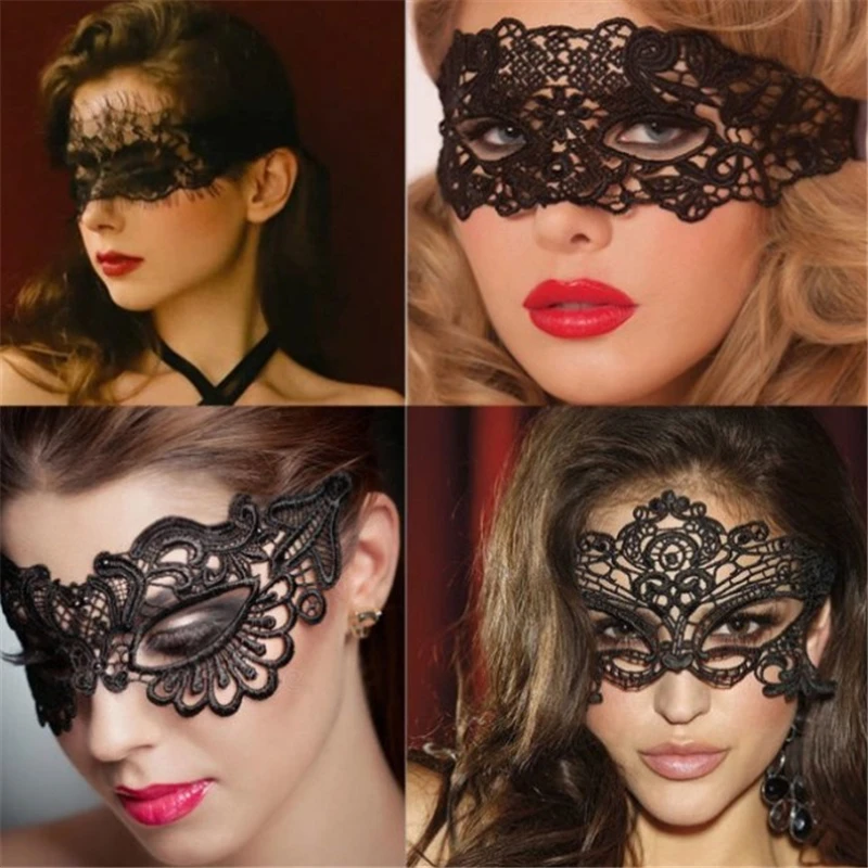 Main Sexy Cosplay Toy Costumes Women Lace Party Nightclub Queen Eye Mask Erotic Lingerie Masquerade Venetian Carnival Anonymous Mardi image