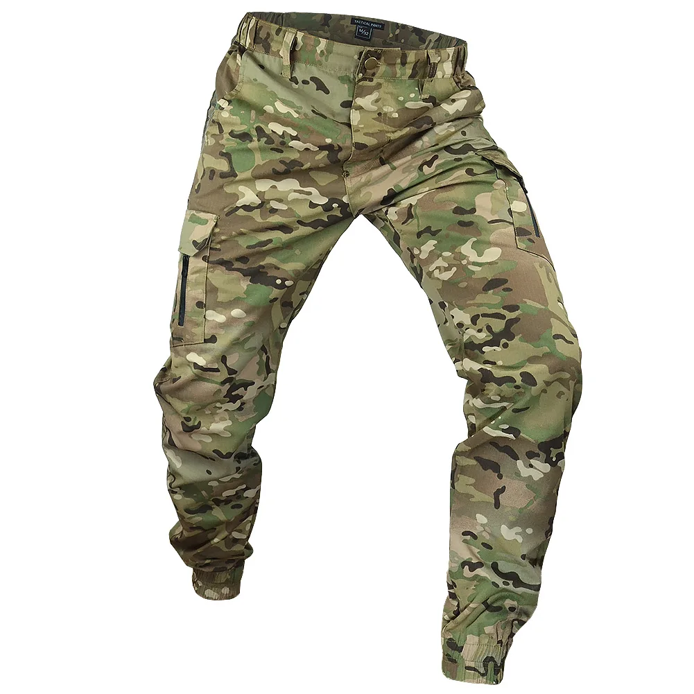 Mege Tactical Camouflage Joggers Outdoor Ripstop Cargo Pants Working Clothing Hiking Trousers Men's Streetwear