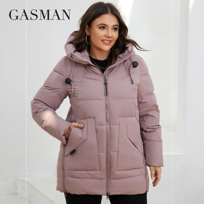 Main GASMAN New Fashion Down Jacket Women Plus Size Short Casual Hooded Big Pocket Parkas Female multicolor Coat Outwear GM-82172 image