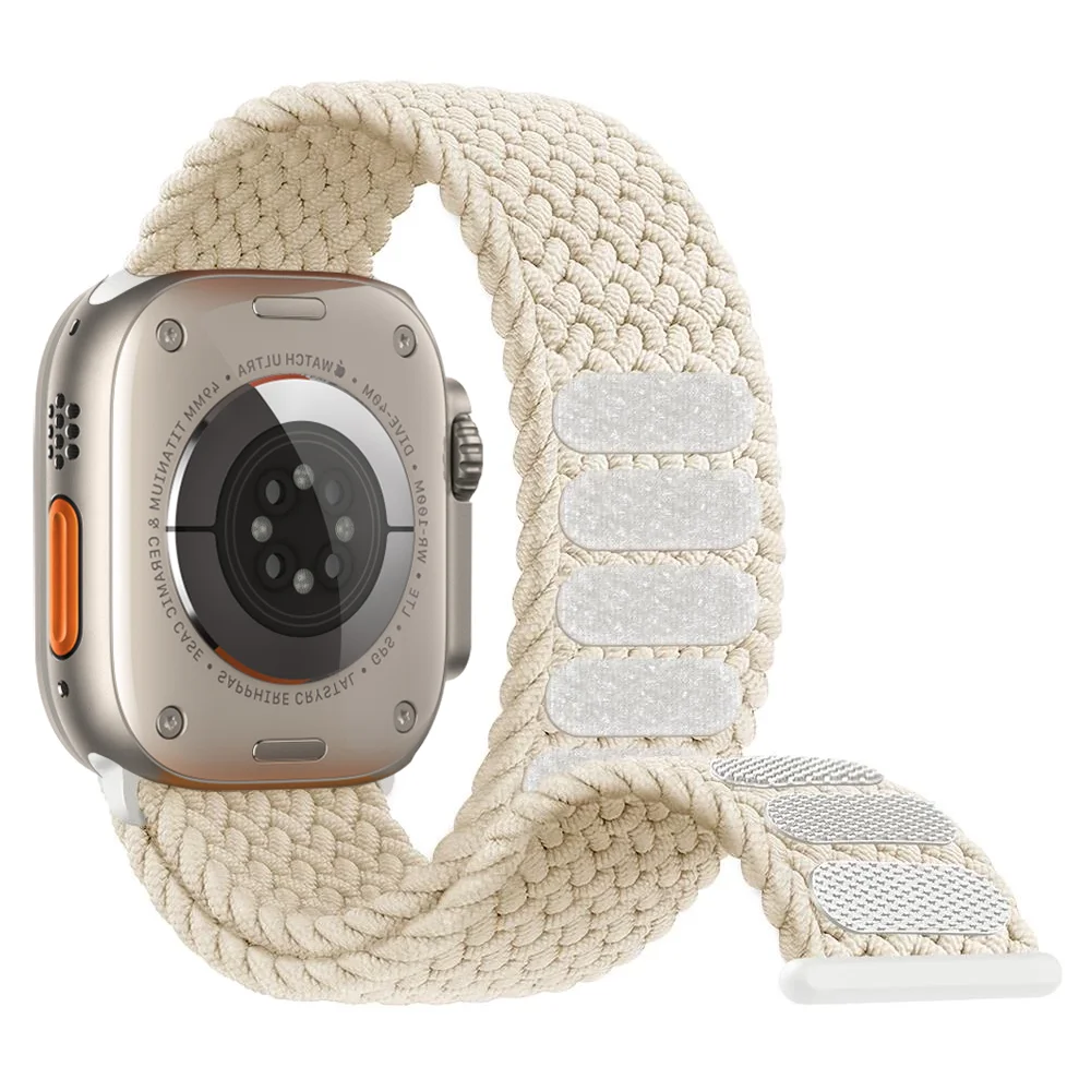 Braided solo loop Strap For Apple Watch band 44mm 40mm 45mm 41mm 49mm 38 42mm Bracelet correa iWatch series 3 SE 6 7 8 ultra 2 9