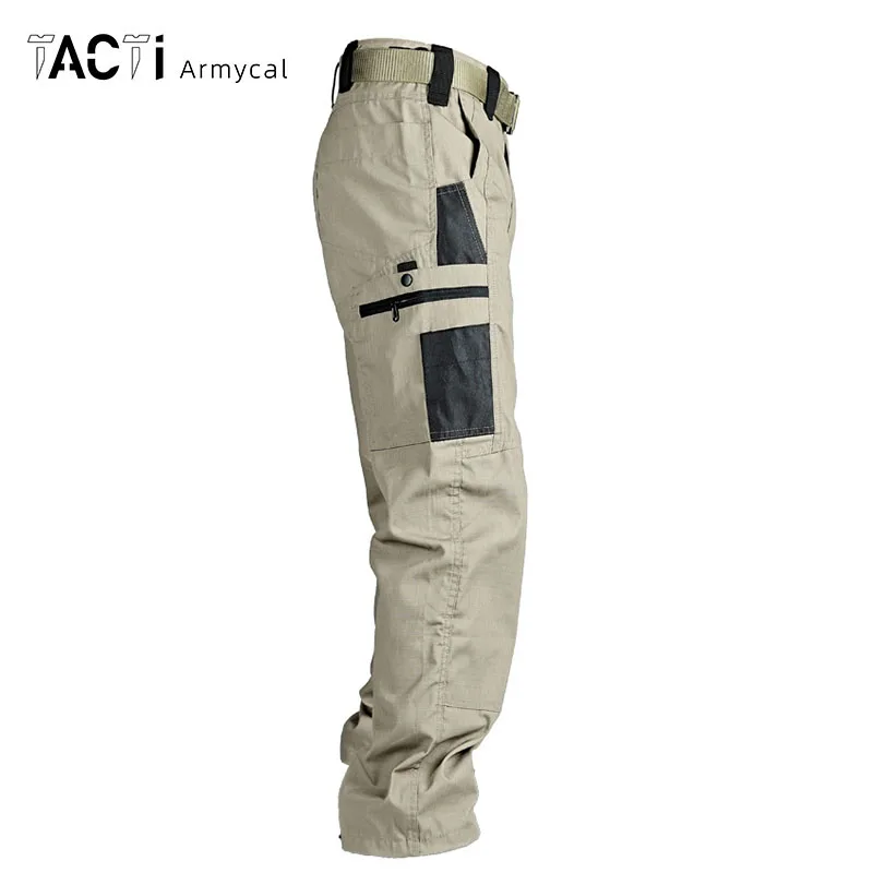 Men's Cargo Pants Multi Pockets Work Trousers Casual Tactical Pants Male Outwear Army Straight Autumn Spring Pants New