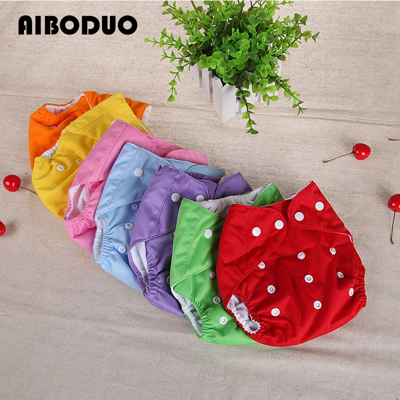 2023 New Casual Children's Clothing New Thin Baby Diaper Cloth Diaper Training Pants Newborn Button