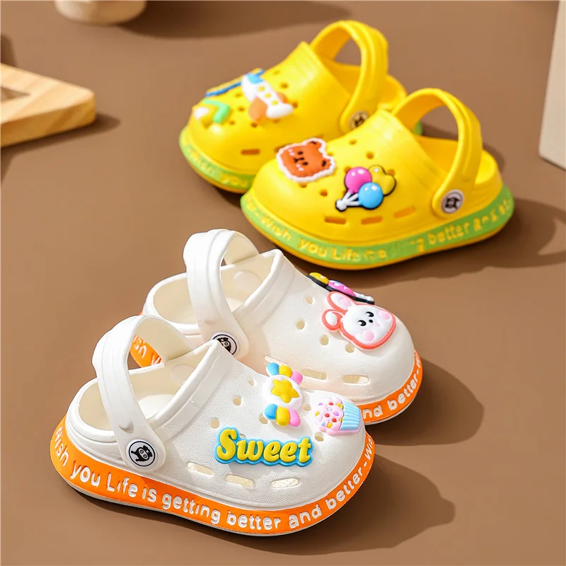 Kids Slippers For Boys Girls Cartoon Shoes Summer Toddler Flip Flops Baby Indoor Slippers Beach Swimming Slippers For Children