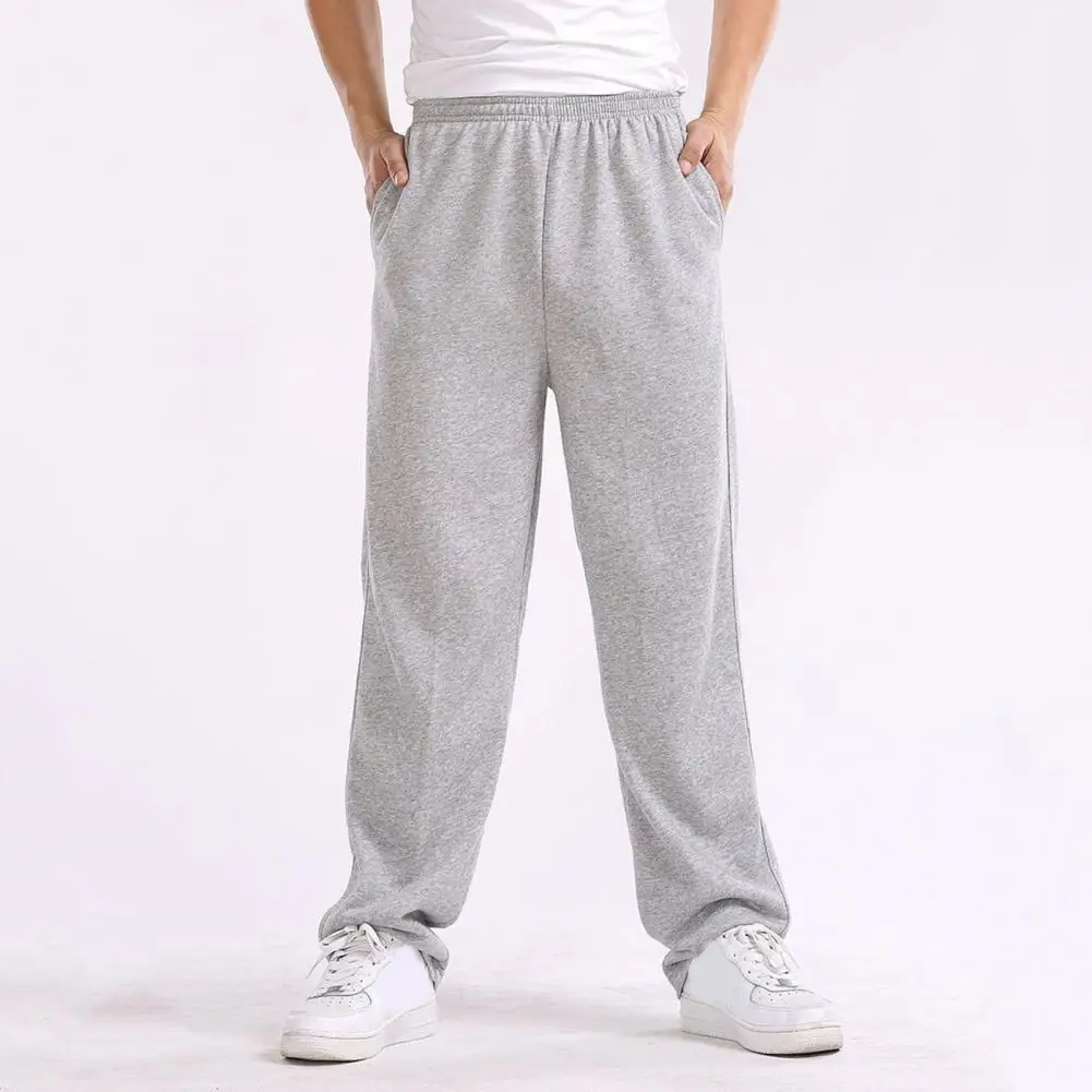 Men's Baggy Pants Trousers Solid Color Slim Fitted Sweatpants Elastic Casual Pants Homme Extra Plus Size 4XL Joggers