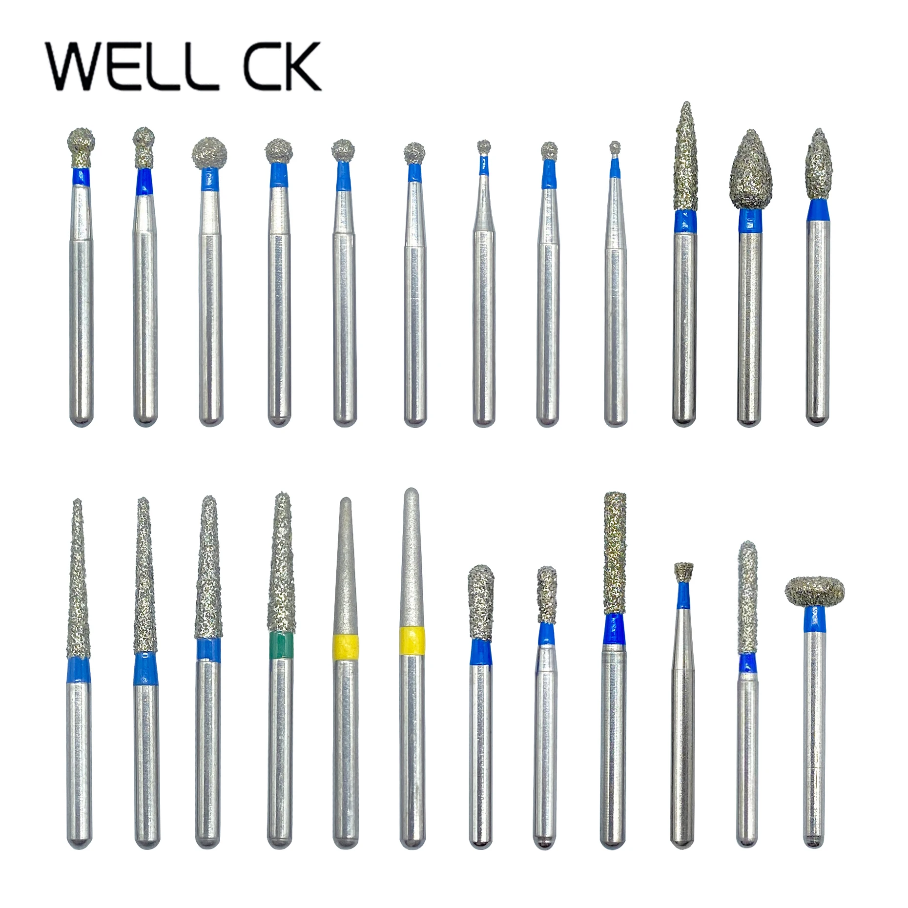 Spocket | Dropship | WELL CK 10pcs/Pack Dental Diamond Burs Drill for ...