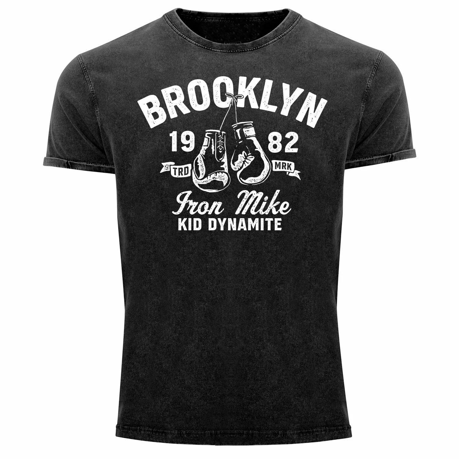 Retro Brooklyn Kid Dynamite Iron Mike Tyson Boxing Fans T-Shirt 100% Cotton O-Neck Short Sleeve Casual Mens T-shirt Size S-3XL