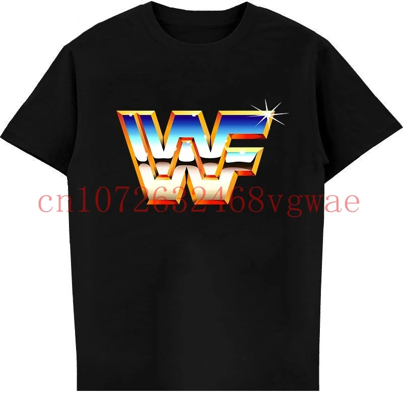 Men t shirt Fashion Summer Straight World Wrestling Federation WWF Logo Retro Eighties t-shirt women