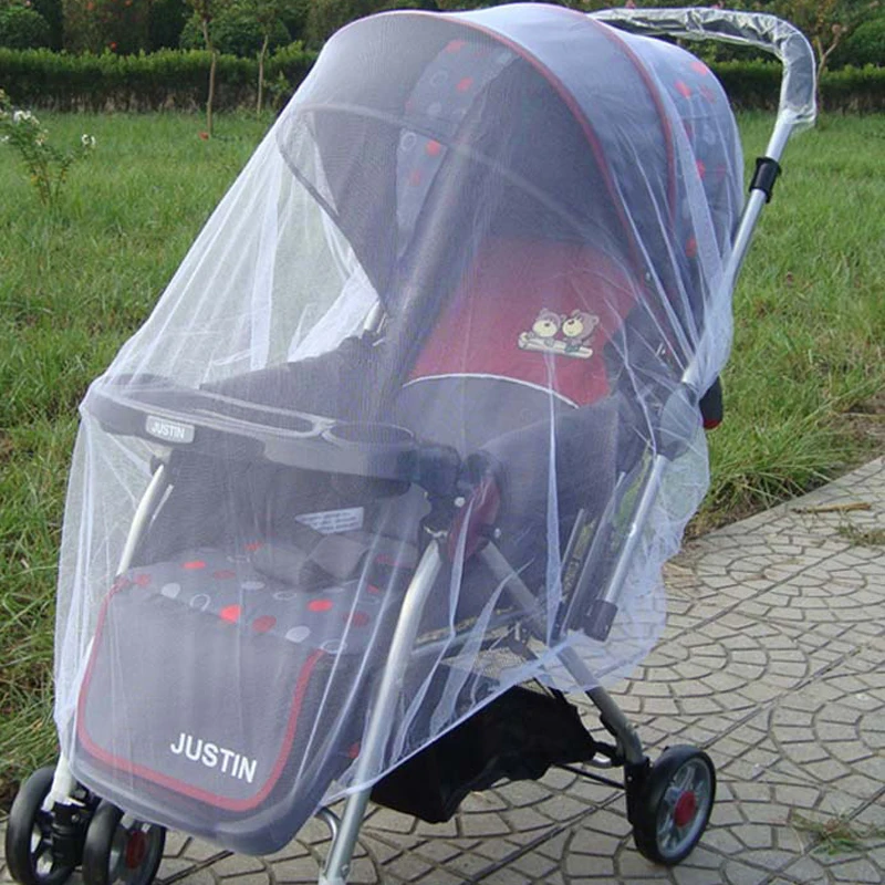 Baby Stroller Mosquito Net Pushchair Cart Insect Shield Net Mesh Safe Infants Protection Mesh Cover Baby Stroller Parts