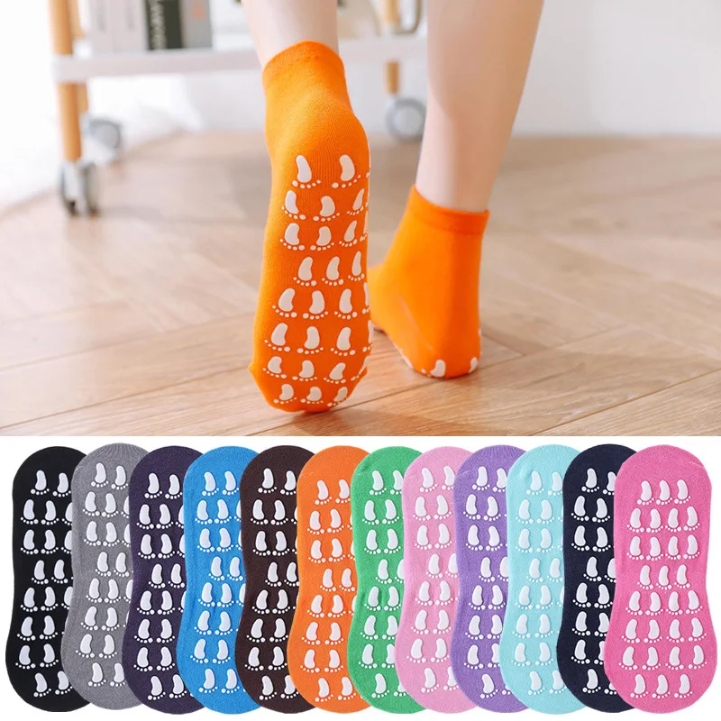 Kids Adults Anti-Slip Socks Cute Little Feet Soft silicone Parent-Child Trampoline Cotton Socks Boys Girls Outside Sports Socks