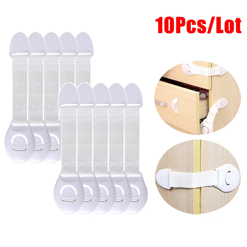 Child Safety Cabinet Lock Baby Security Protection Drawer Door Cabinet Lock Plastic Protection Kids Safety Door Lock