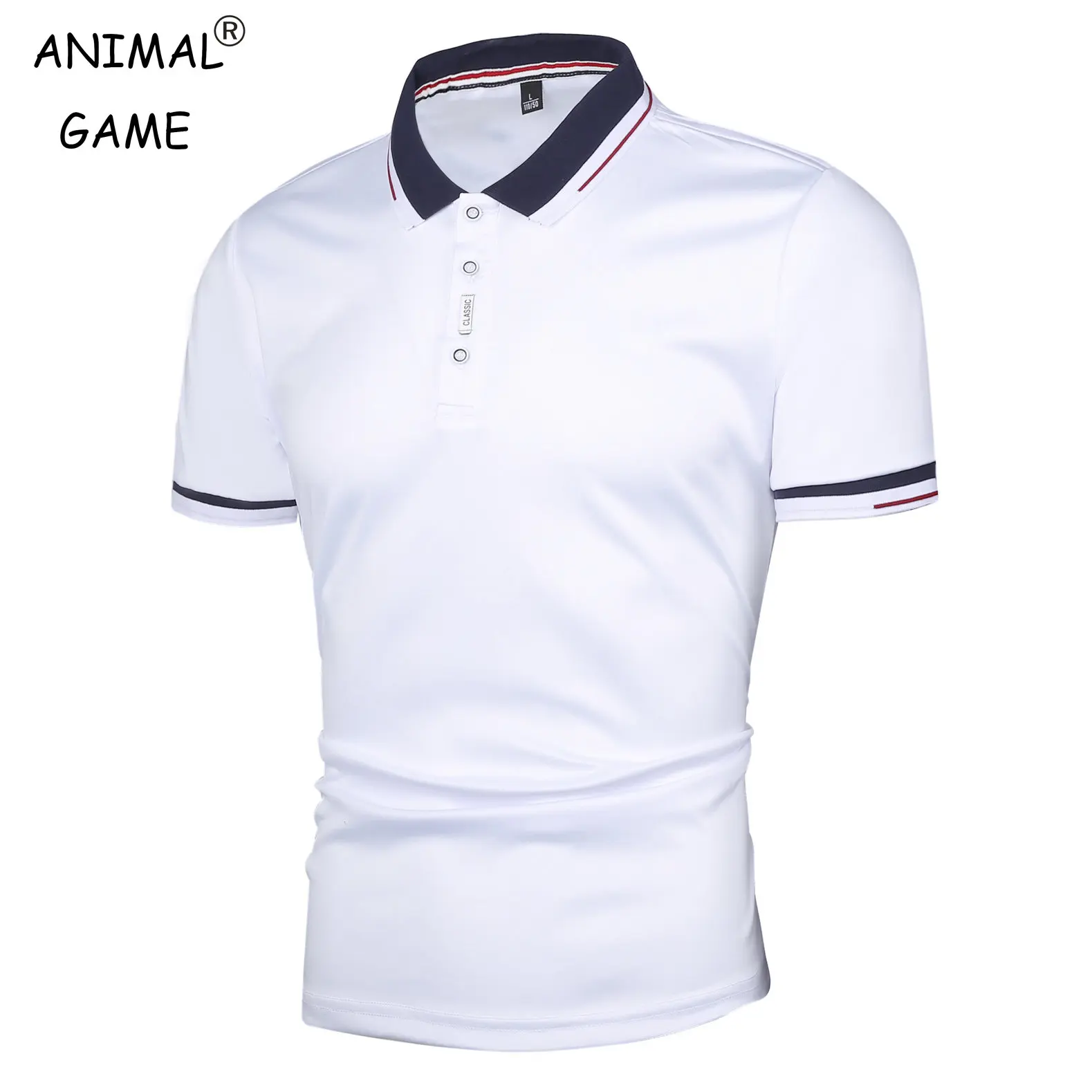 New Mens Breathable Polo Shirt Solid Color Casual T-shirts Men Plus Size Short Sleeve Men's Anti-wrinkle Tops 5XL