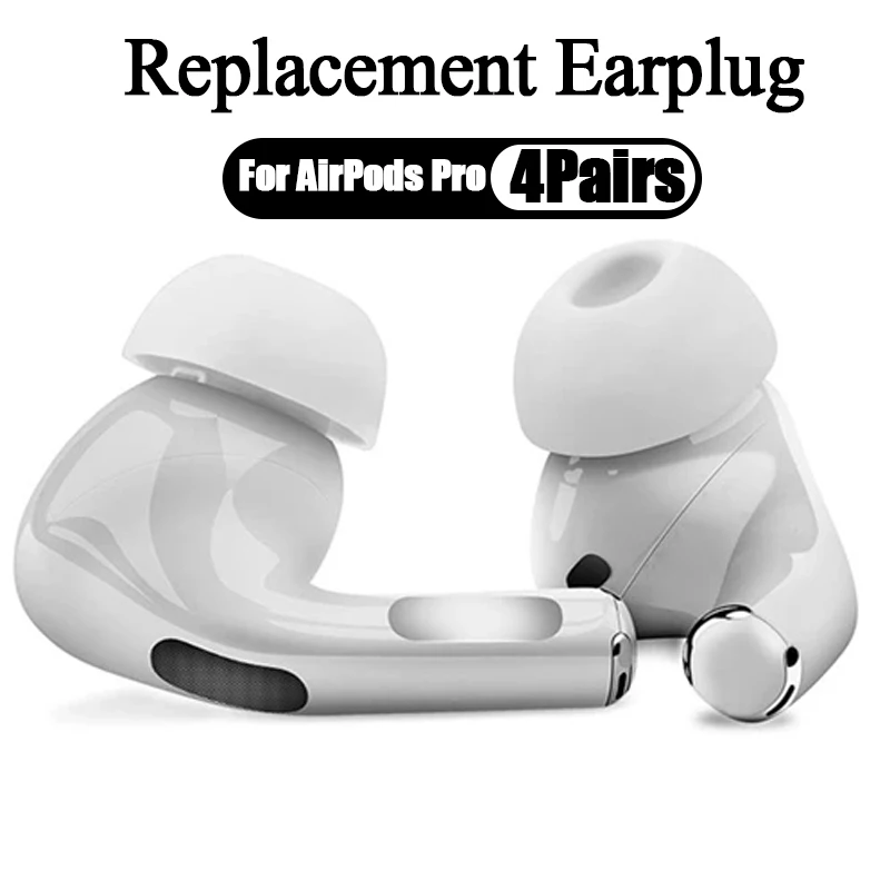 Main Earphone Replacement Earplug Ear Pads For Apple AirPods Pro 1/2 Generation XS S M L Size Soft Silicone Ear Tips Cover Ear Plugs image