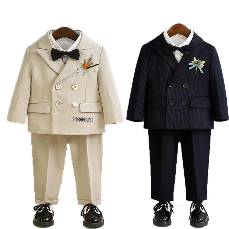 Boys Suit For Wedding 1Year Baby Kids Photograph Suit Children Formal Ceremony Tuxedo Dress Child Party Performance Costume