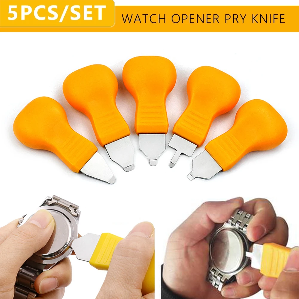 5PCS High Quality Watch Back Case Cover Opener Watch Remover Wrench Repair Kit Locksmith Tools Removal Tools Accessories