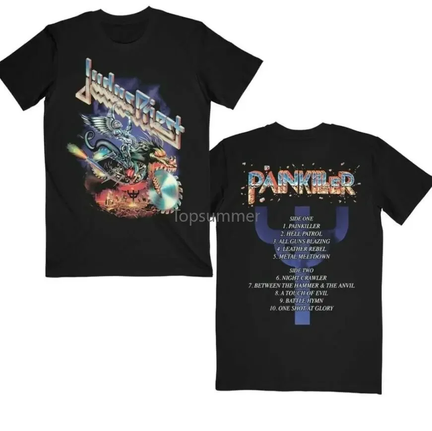 Judas Priest Pain Killer Unisex Black T Shirt S-3Xl