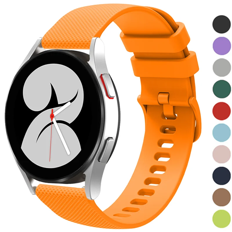 22mm 20mm 18mm Strap For Samsung Galaxy watch 3 4/6 Classic/5/5 pro/3 Gear S2 S3 Silicone Band amazfit bip huawei GT 2 Active 2