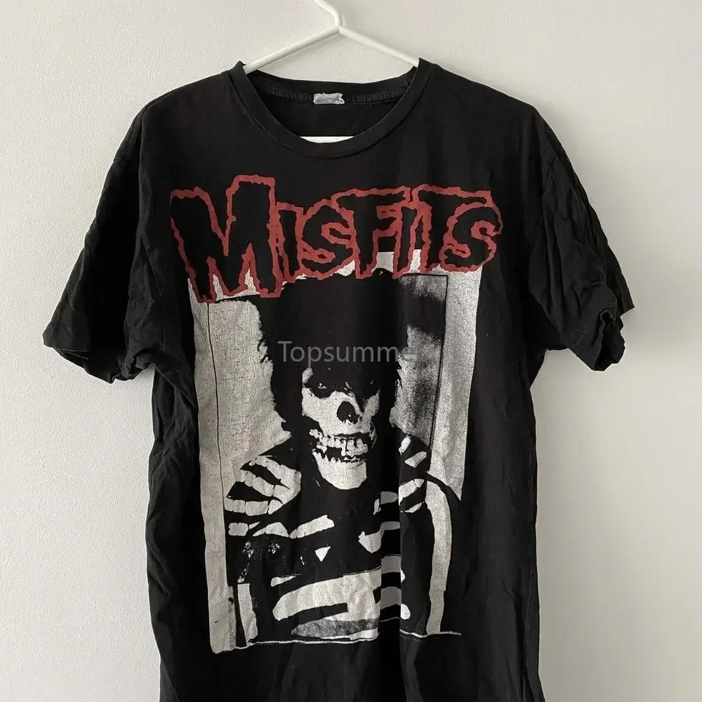 00S Vintage Misfits Skeleton Graphic T Shirt