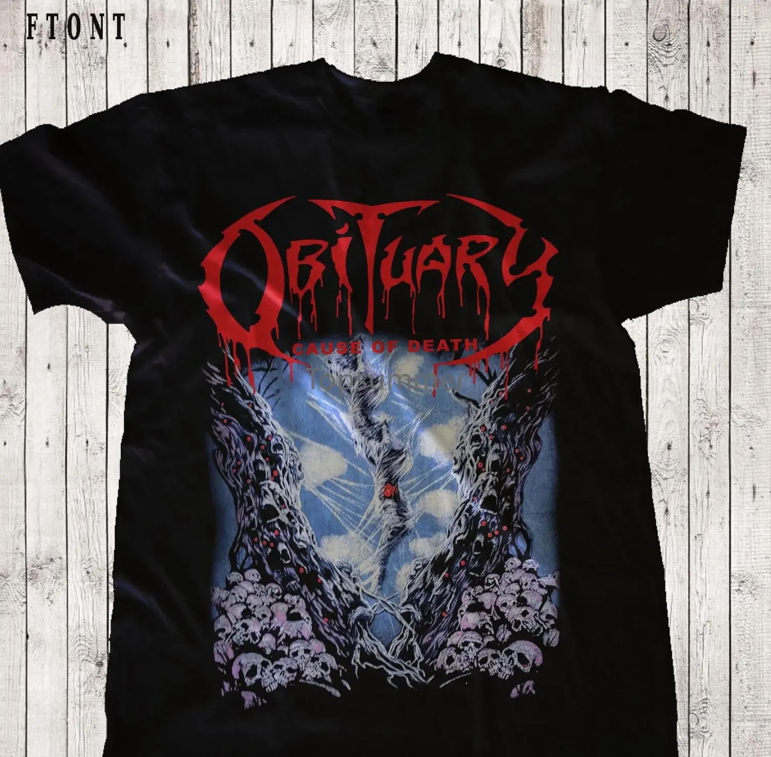 Obituary Cause Of Death Death Metal Deicide Death T Shirt Sizes S To 7Xl