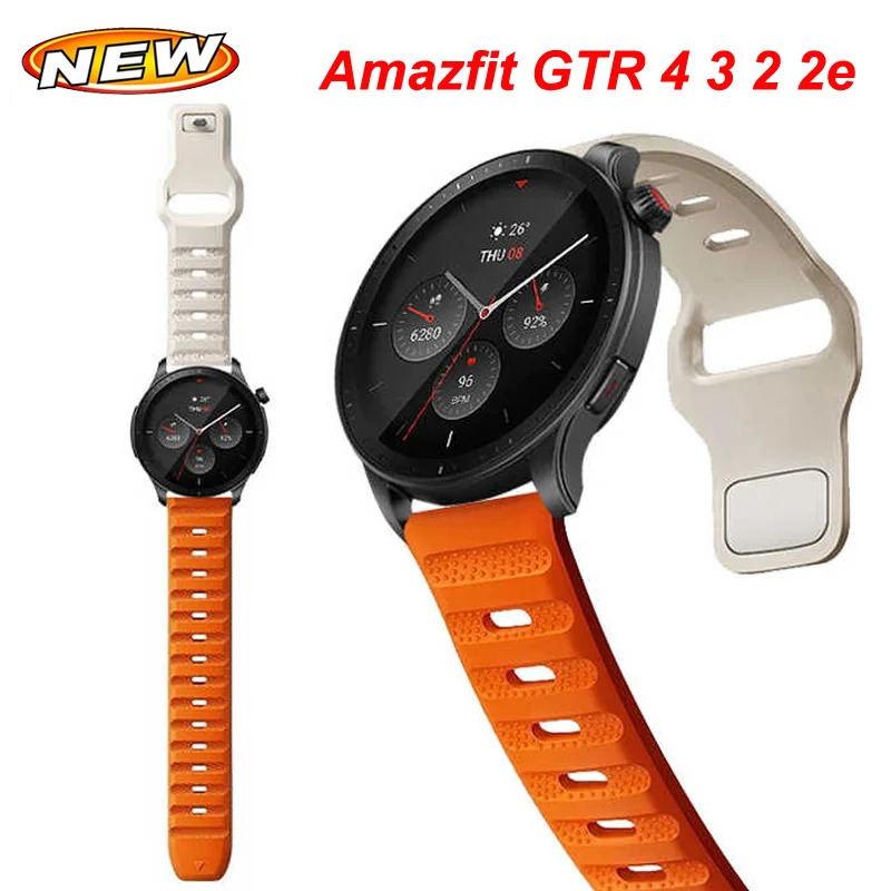 Silicone Strap For Amazfit GTR 4 47MM 42MM Watchband 20 22mm Sport Bracelet Correa For Amazfit GTS 2 3 4 4mini Band Bip 3 3 Pro