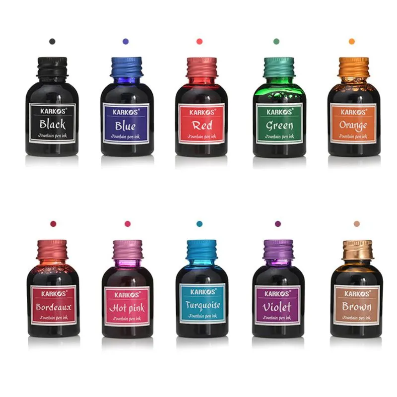 Main Pure Colorful Pen Ink 30ml Refilling Inks Stationery School Office Supplies Tool image