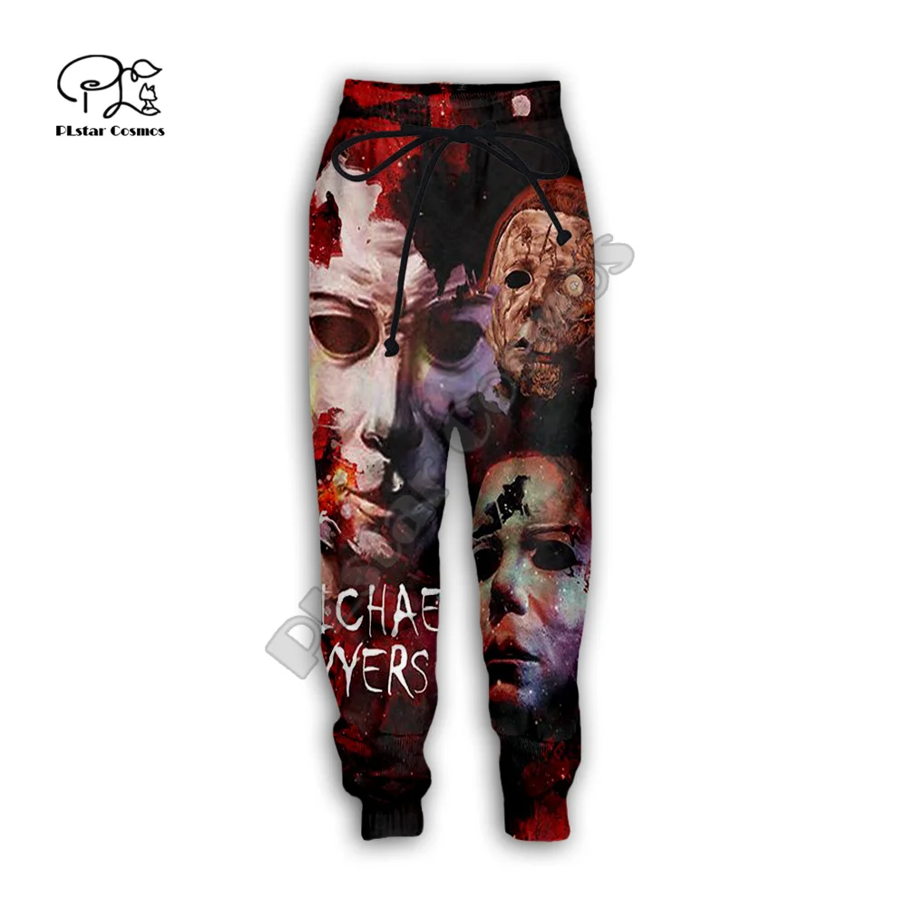 Halloween Horror Terror Movie Cosplay Michael Myers Jason 3DPrint Men/Women Streetwear Joggers Pants Funny Casual Trousers X8