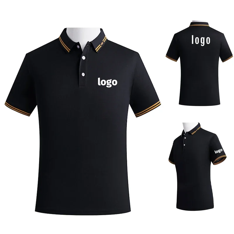 Restaurant Polo Shirt for Men Women Waiter Short Sleeve Work Wear Custom Company Logo Cafe Hotel Bar Uniform Printing Embroidery