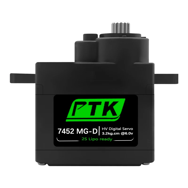 Main PTK 7452 MG-D 9g Digital Servo Metal Gear for EPP F3P Glider RC Model Car Helicopter Airplane Hitec HS-65 same level image