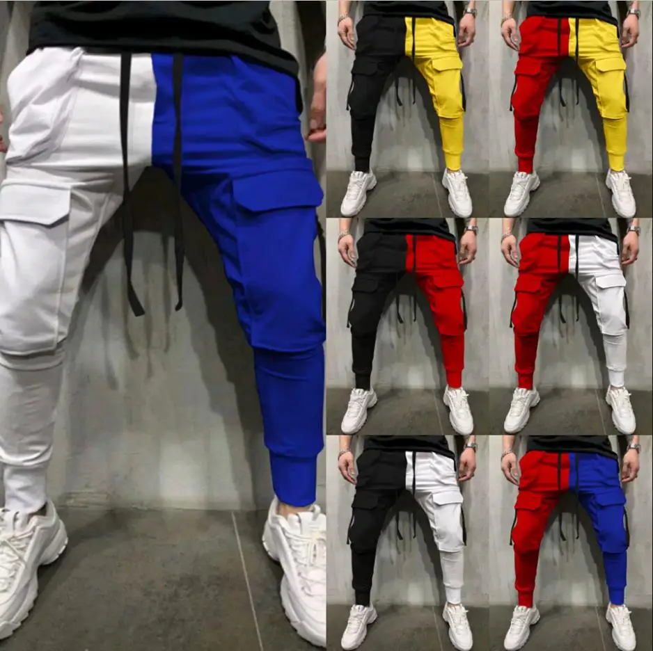 Men's Pants Weatpants Hip Hop Joggers Cargo Pants Men Casual Pants Fashion Printing Trousers Streetwear Pantalones Hombre K107