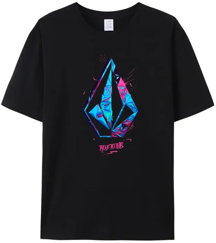 wave T-Shirt Summer Descendants Milo Coes To Volcom100% Cotton Top Popular Casual Men's Women's T-Shirt