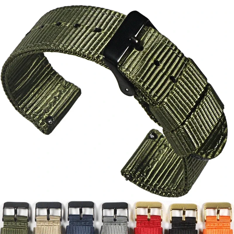 Nylon strap 18mm 20mm strap 22mm strap quick release design suitable for smart watches