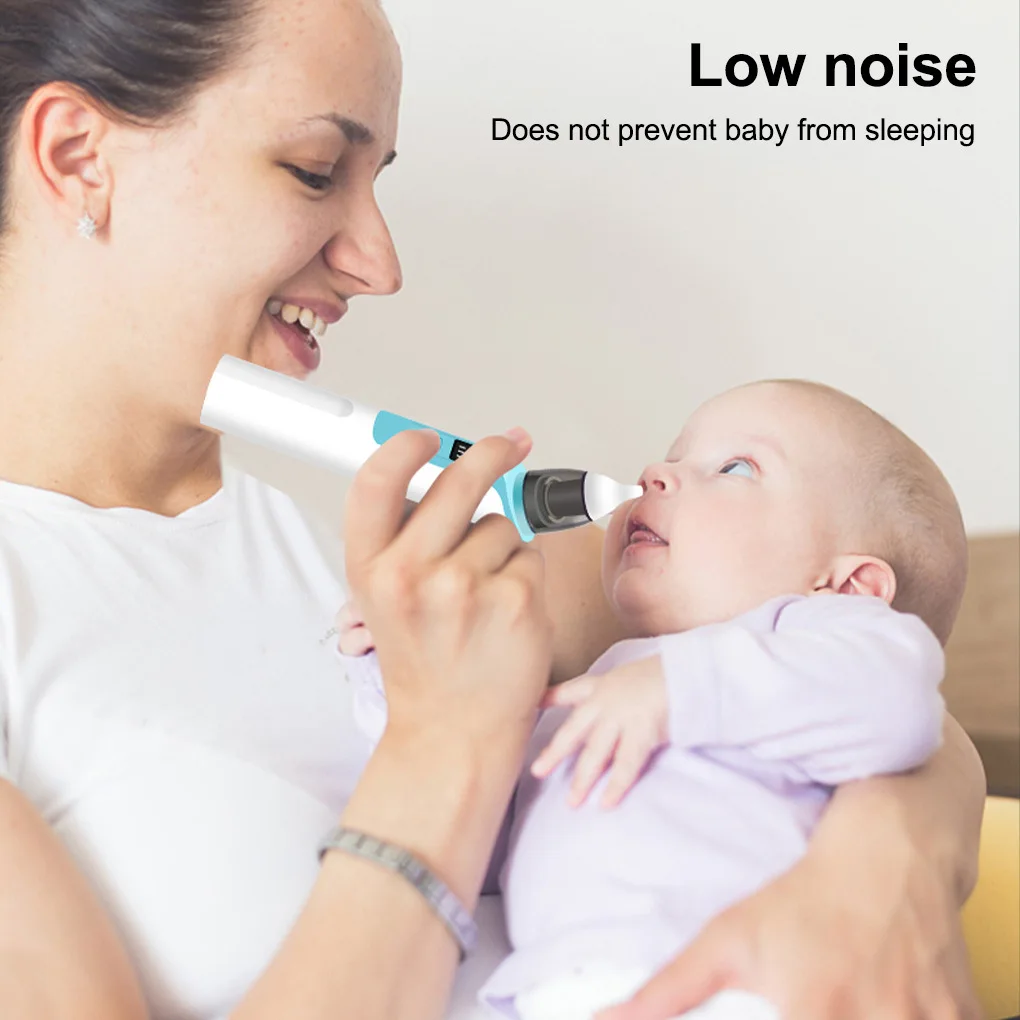 New Rechargeable Baby Nose Cleaner Silicone Adjustable Suction Electric Child Nasal Aspirator Health Safety Convenient Low Noise