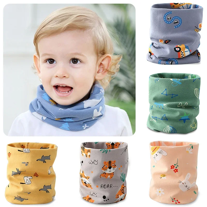 New Cotton Baby Scarf Autumn Spring Snood Children Scarf Boy Girl Scarf Kids Child Neck O Ring Scarves Collar Warm Neckerchief