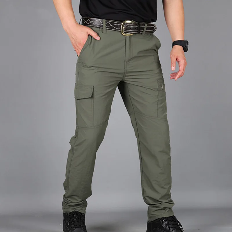 Summer Cargo Pants Men Pants Streetwear Jogger Trekking Hiking Mountain Work Tourism Trousers