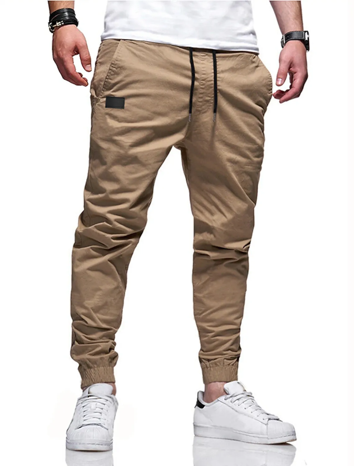 2024 Men's Hip Hop Straight Tube Pants Pure Cotton Casual Sports Pants Street Fashion High Quality New Four Seasons Sport Pants